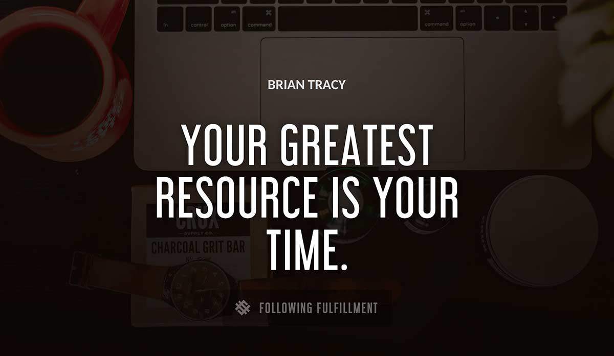 your greatest resource is your time Brian Tracy quote