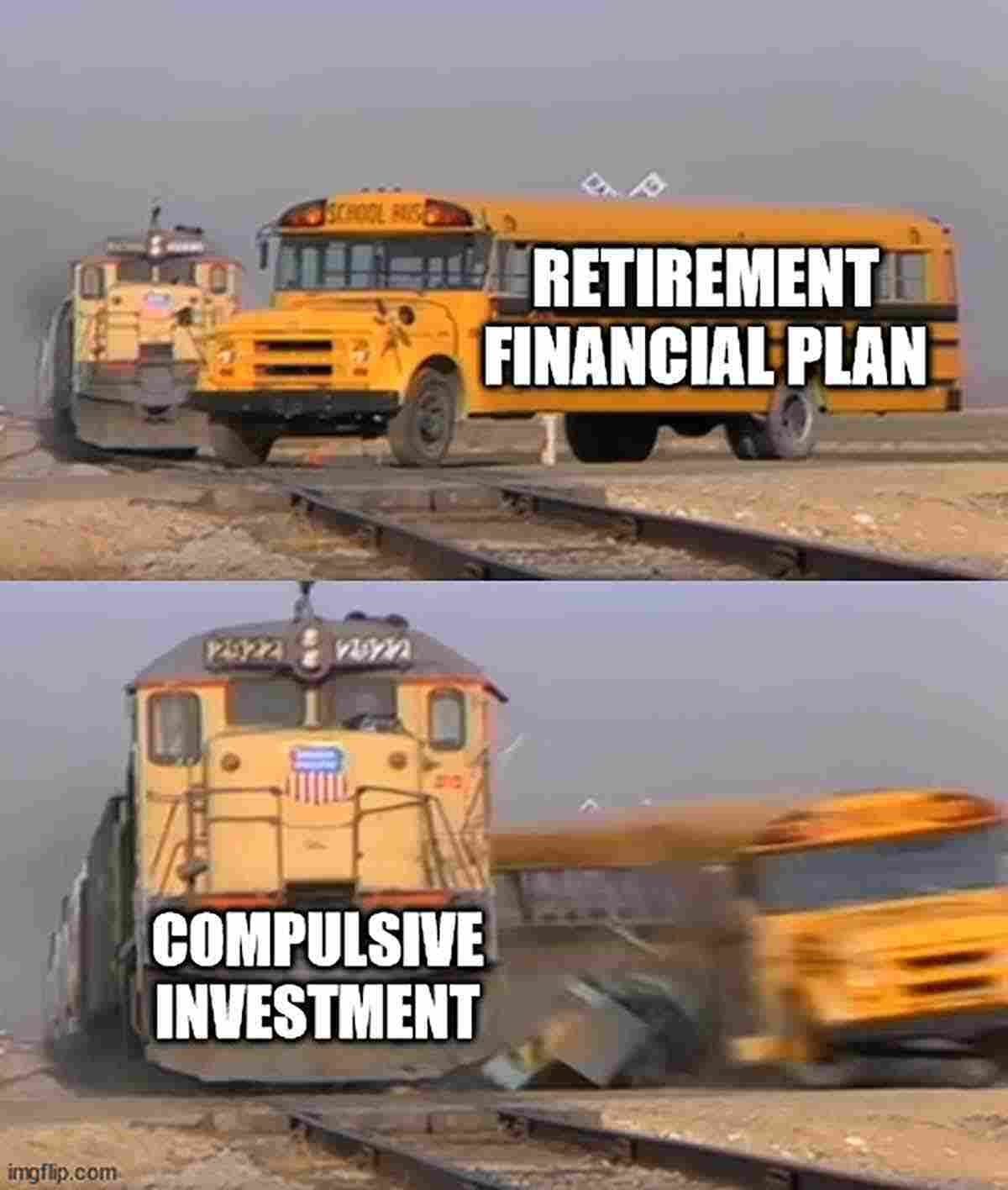 quit finance addiction meme
