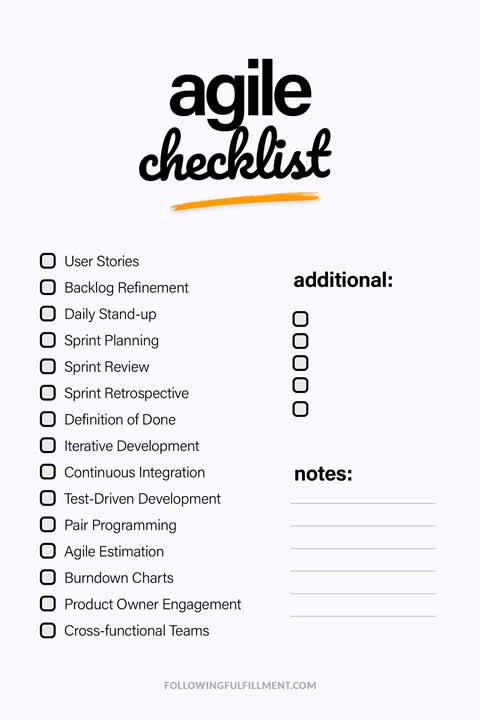 Agile checklist