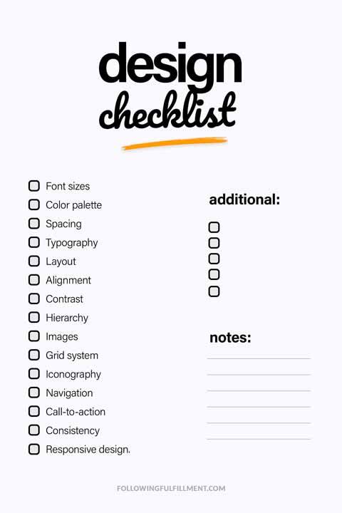 Design checklist