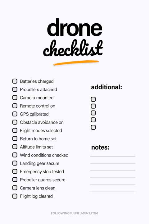 Drone checklist
