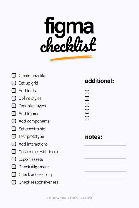 Figma checklist