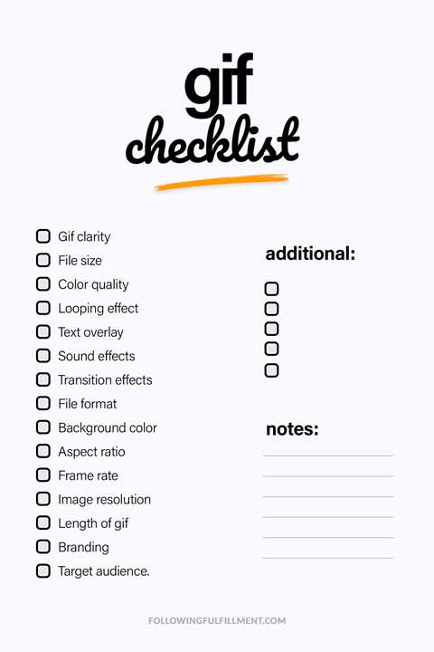 Gif checklist