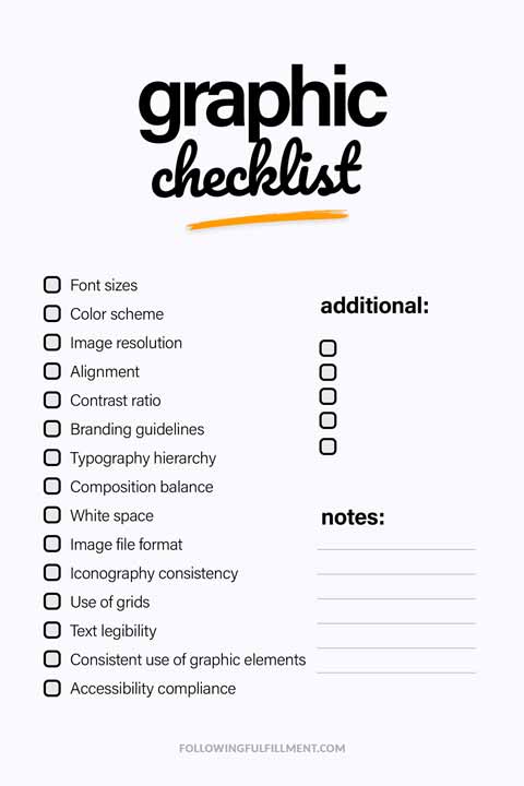 Graphic checklist