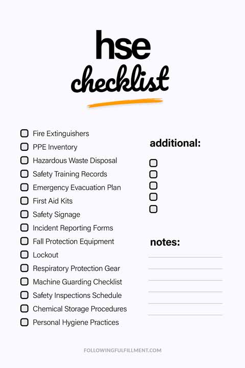 Hse checklist