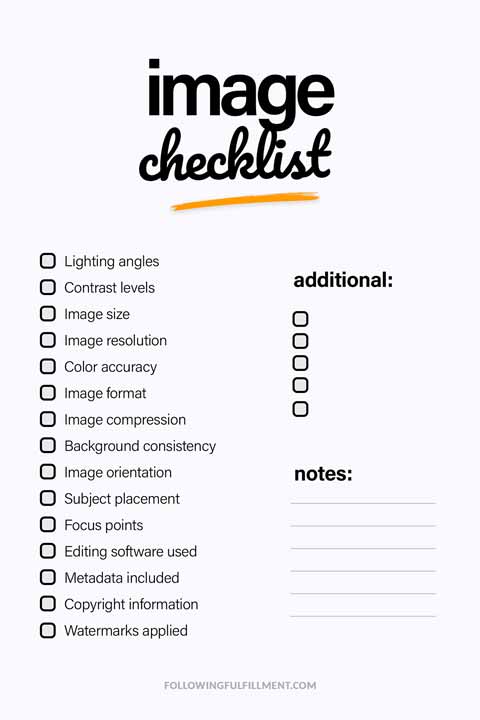 Image checklist
