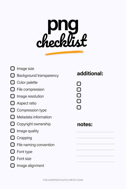 Png checklist