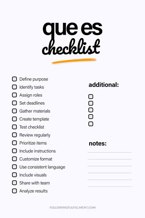Que Es checklist