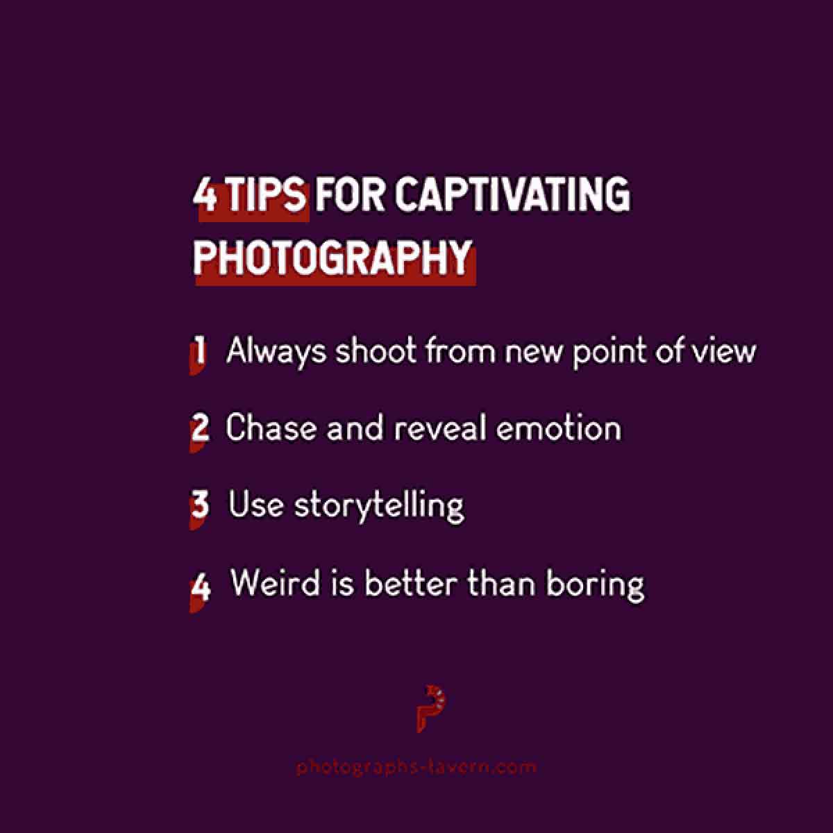 captivating photographer tips