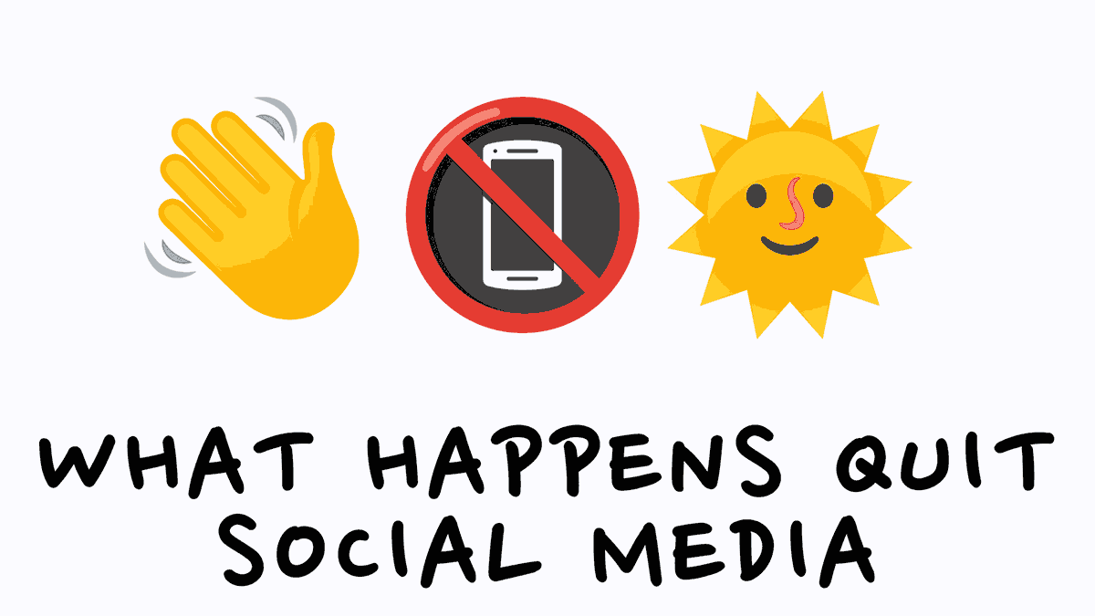 what happens quit social media picture